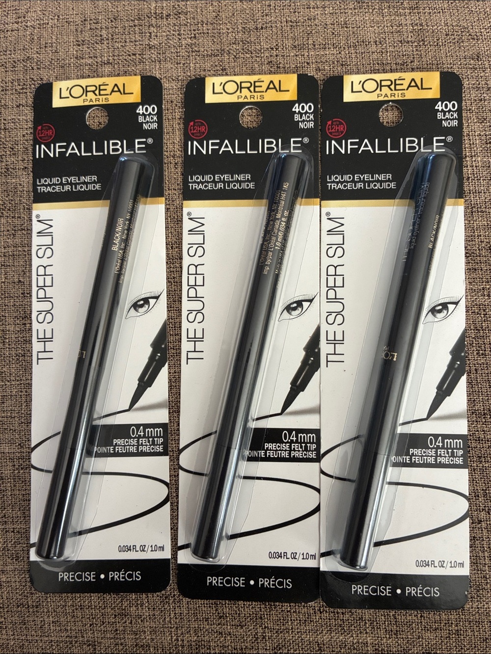L'Oreal Infallible The Super Slim Liquid Eyeliner — Black (3-Pack)